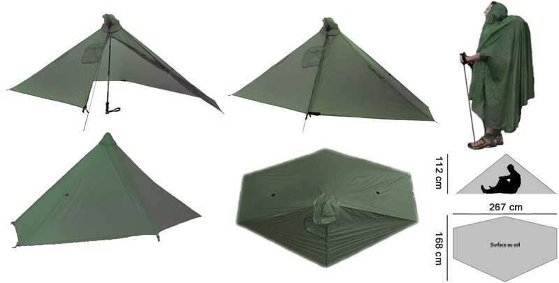 Six Moon Designs - Gatewood Cape V2  - Forest Green