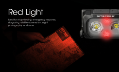 Nitecore - NU25 UL 400 lumens rechargeable - noir 